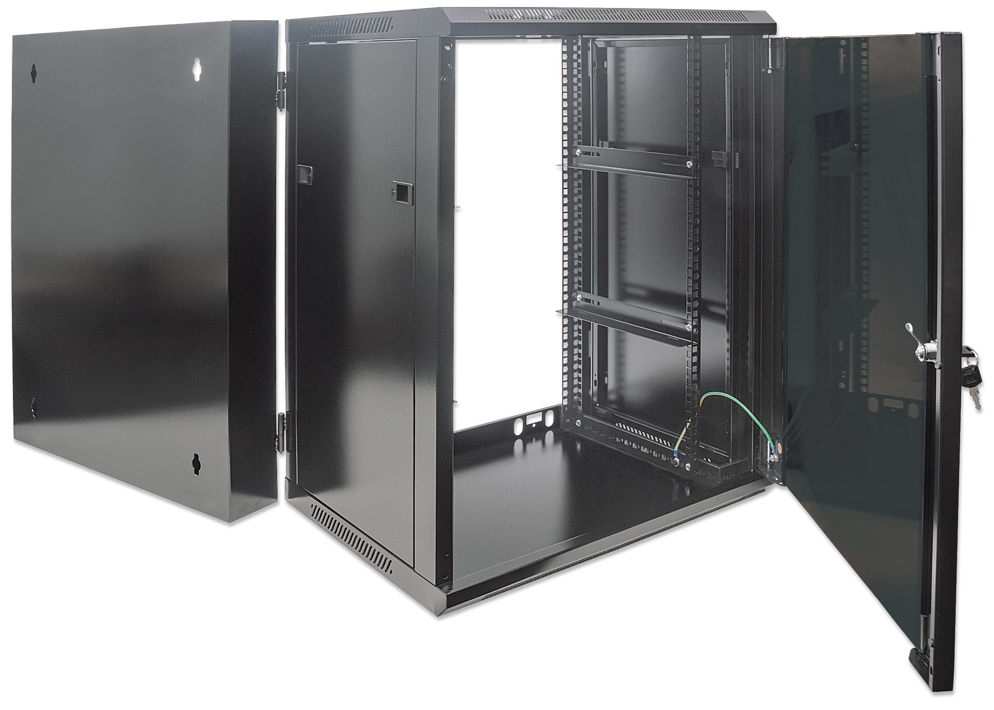 Intellinet 19" Network Cabinet - Wall Mount (Double Section Hinged Swing Out), 15U – image 7