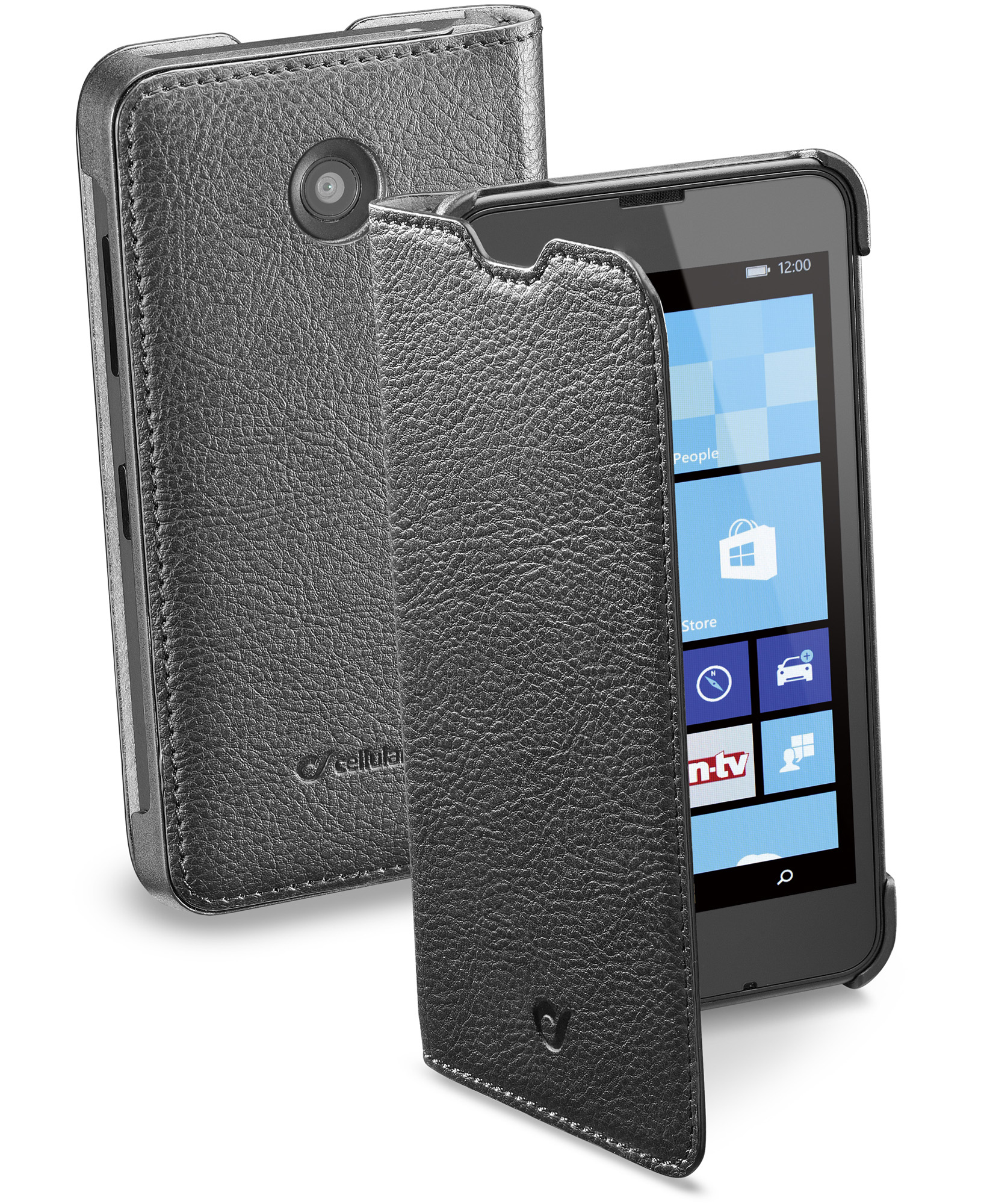 Cellularline Book Essential Pocket - Lumia 635 (Black And White)/630
