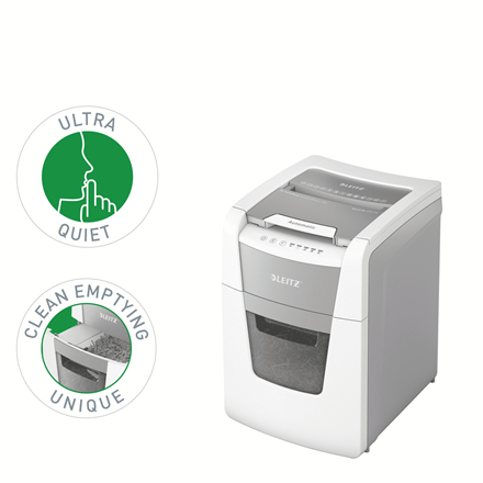 Leitz IQ Autofeed Small Office 100 Automatischer Aktenvernichter Partikelschnitt P4 – Foto 7 von 11