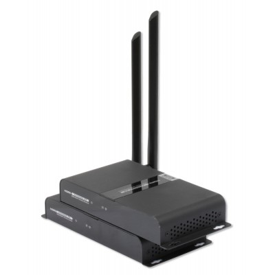 Techly 100624 AV extender AV transmitter & receiver Black
