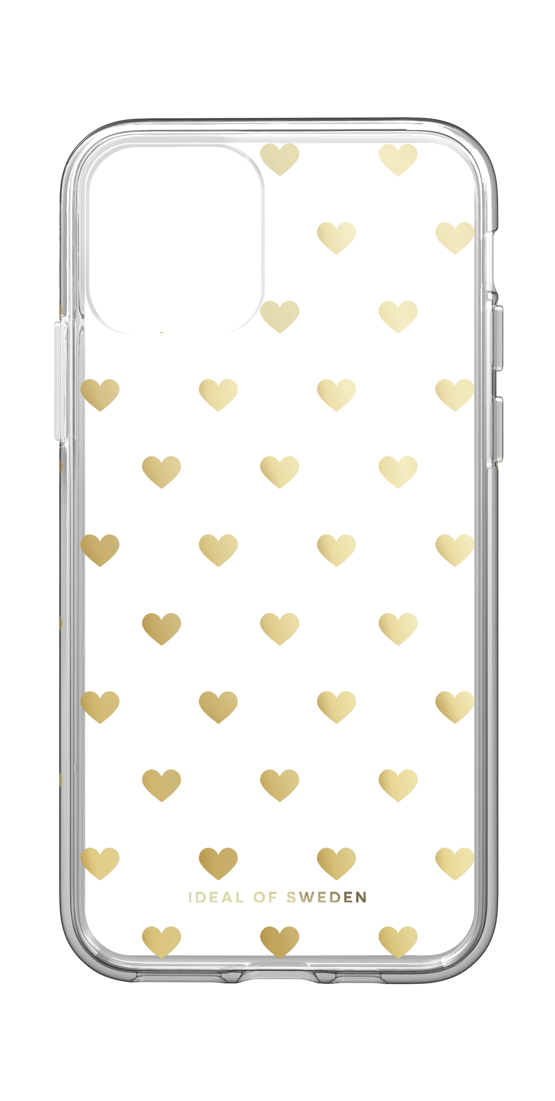 iDeal of Sweden Clear Case iPhone 11 / XR Golden Hearts – image 1