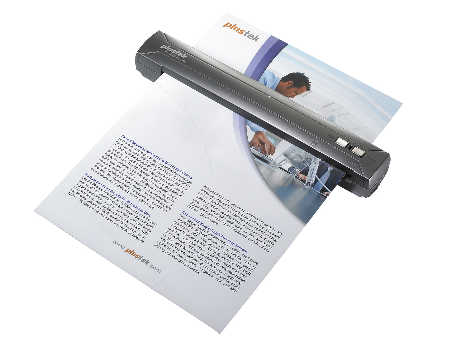 Plustek MobileOffice S400 Sheet-fed scanner – image 1