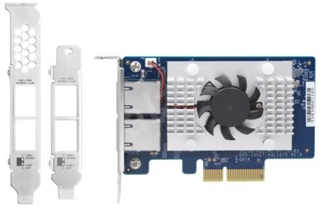 QNAP QXG-10G2T-107 network card 100 Mbit/s