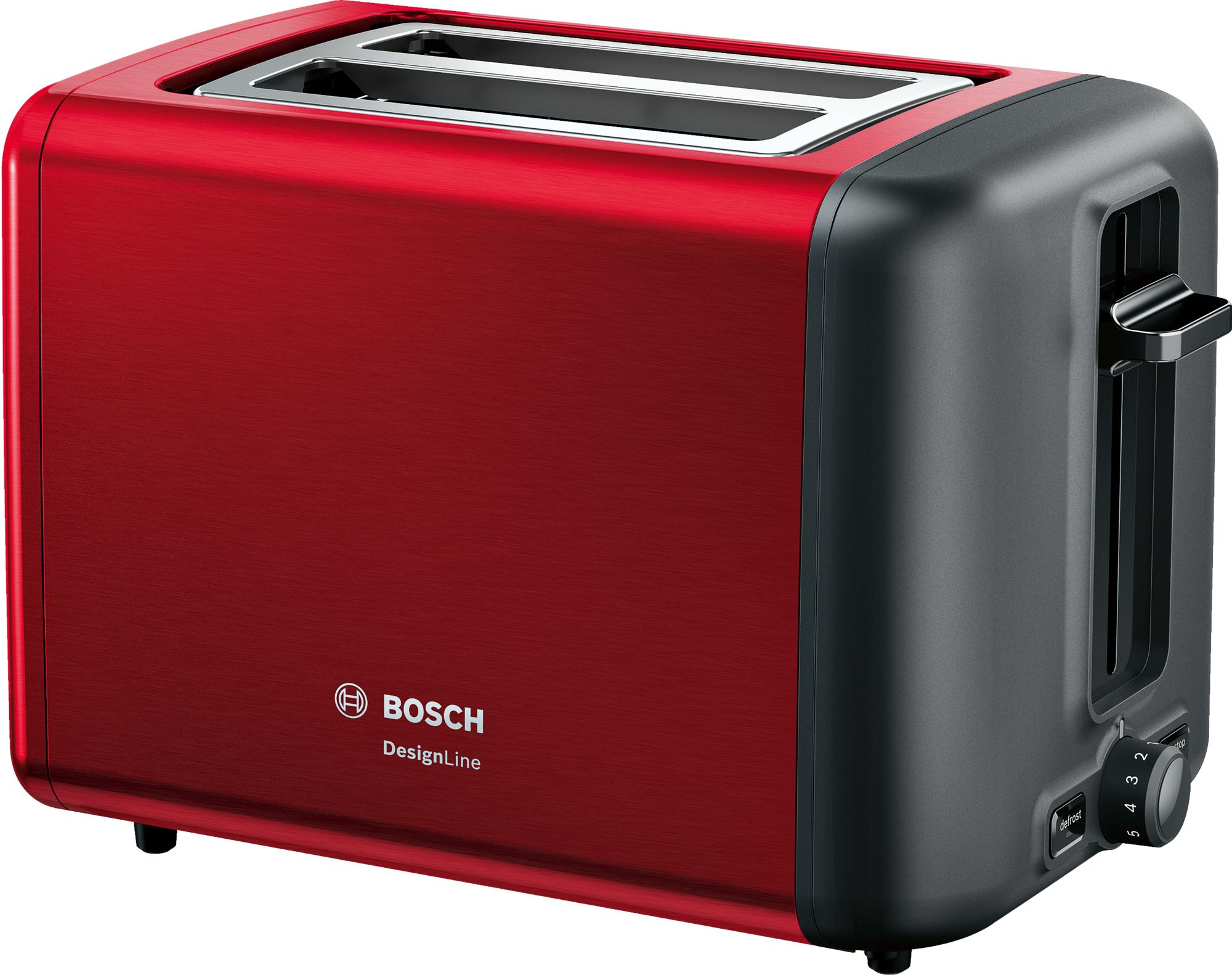 Bosch TAT3P424 tostapane 2 fetta/e 970 W Nero Rosso