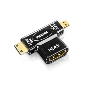 Philips SWV2429W/10 kaabli soomuutja HDMI Mini/HDMI Micro HDMI Must