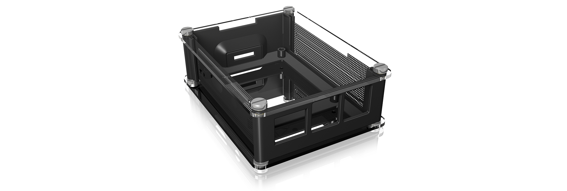 ICY BOX IB-RP103 Small Form Factor (SFF) Black, Transparent image 4