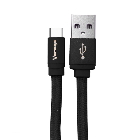 CABLE VORAGO USB A - TIPO C 2 METROS NEGRO CAB-214 CAB-214 - Código: CAB-214 | Compra en Guadalajara