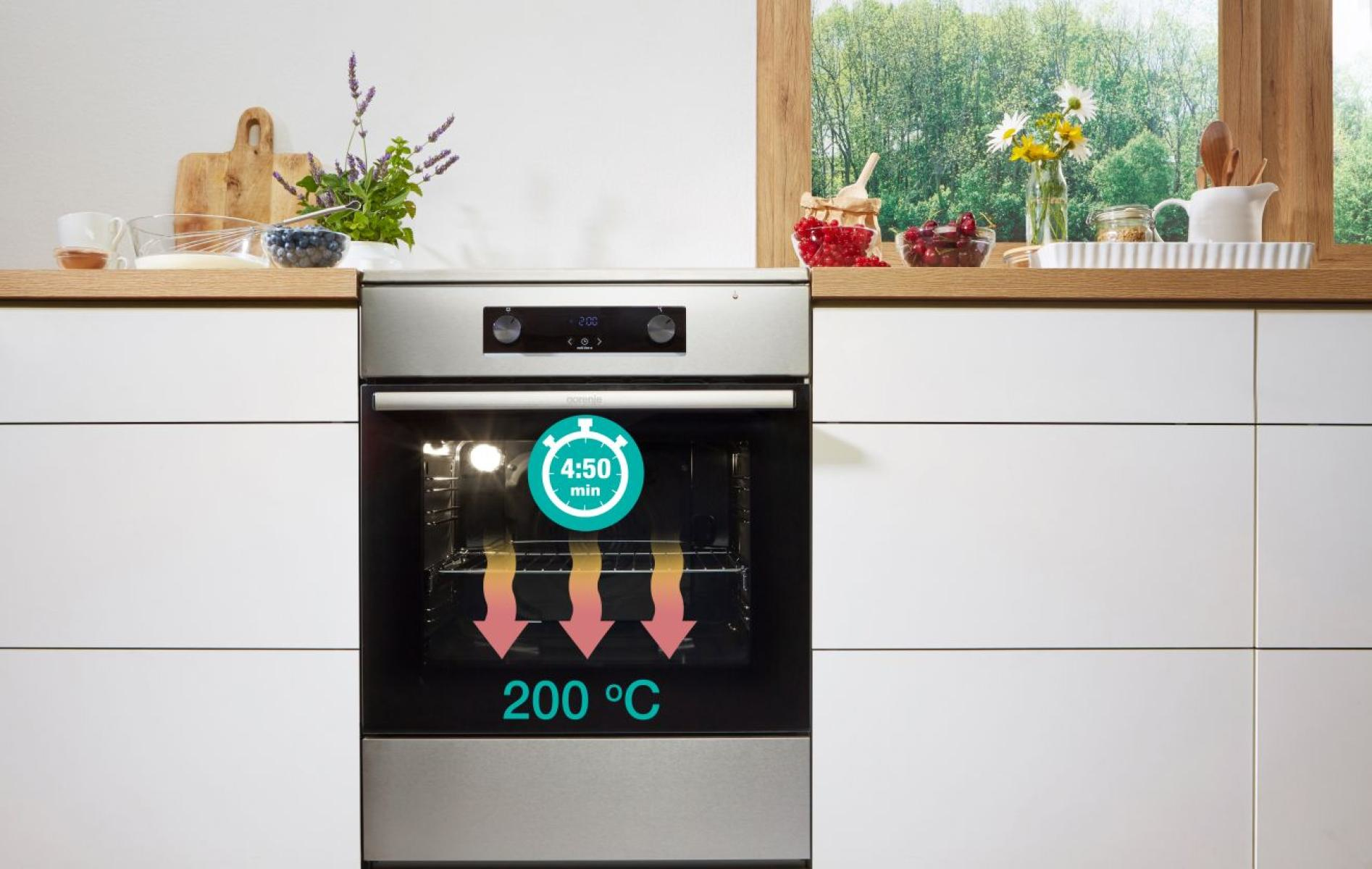Gorenje GEC5C42WG cooker Freestanding cooker Electric Zone induction hob White – image 4