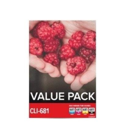 Canon CLI681VP tindikassett 4 tk Originaal Must, Tsüaan, Magenta, Kollane