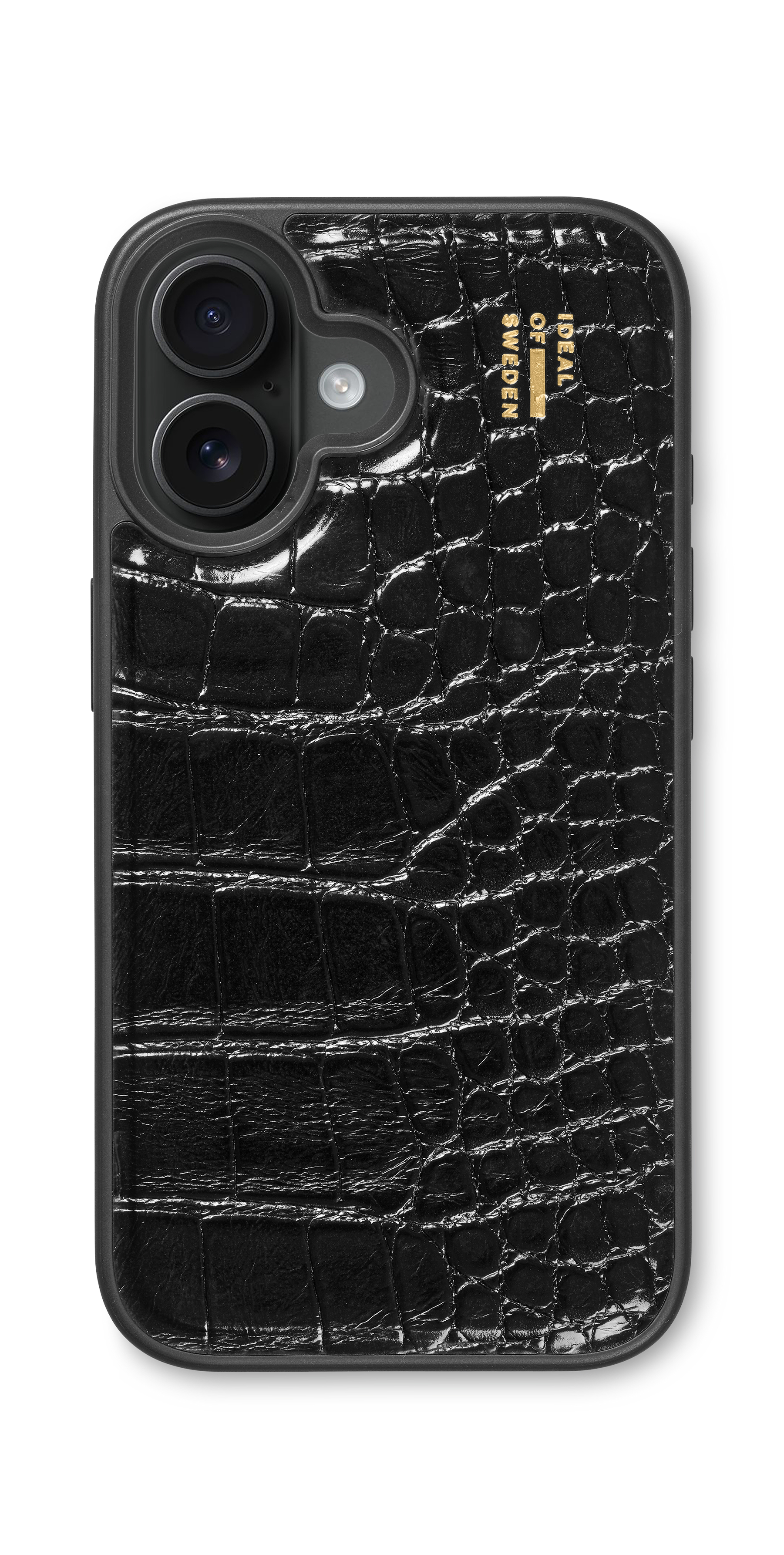 iDeal of Sweden Vegan Leather Case iPhone 16 Plus Black Croco