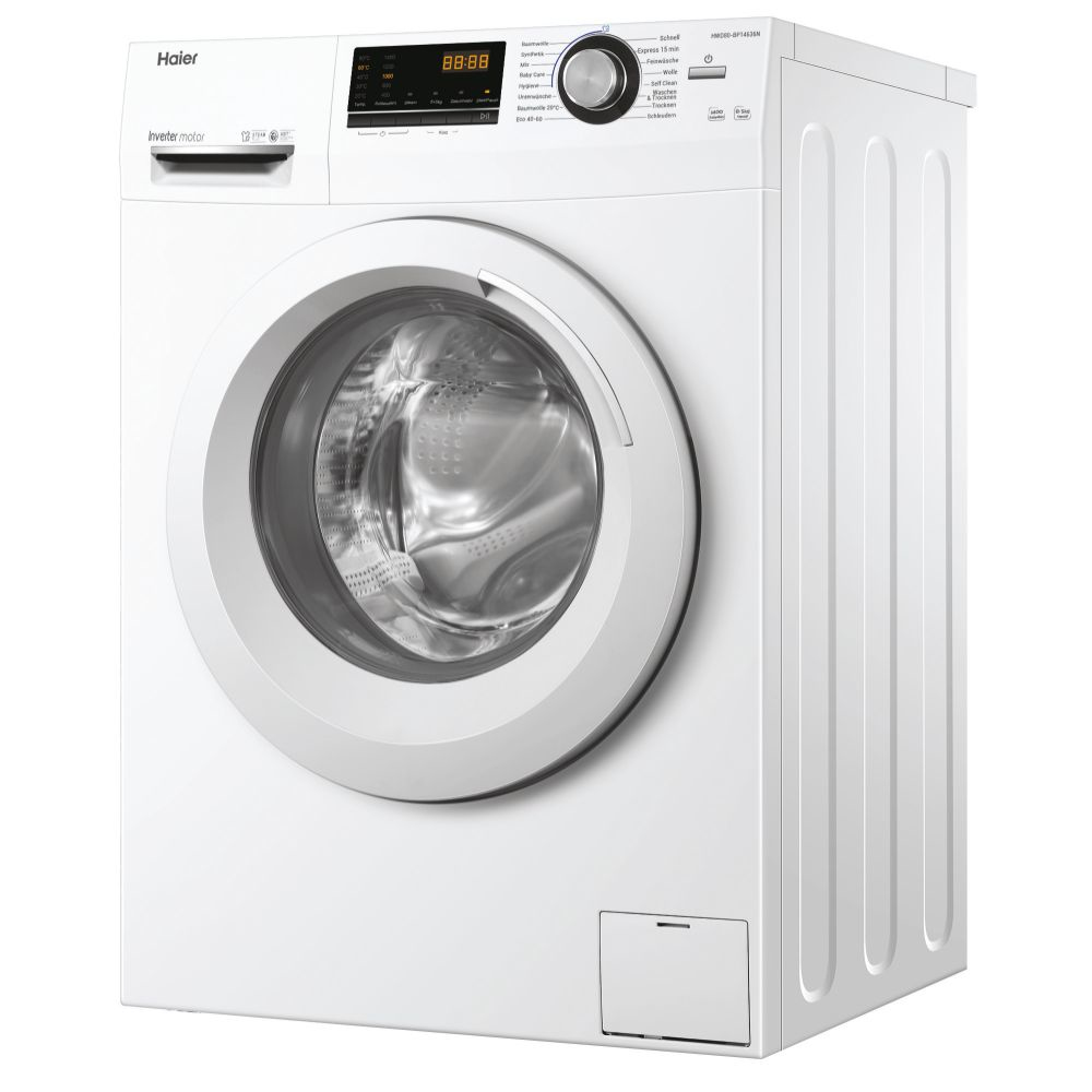 Haier HWD80-BP14636NDE washer dryer Freestanding Front-load White – image 3