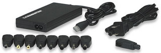 Manhattan 101639 mobile device charger Laptop Black AC Indoor