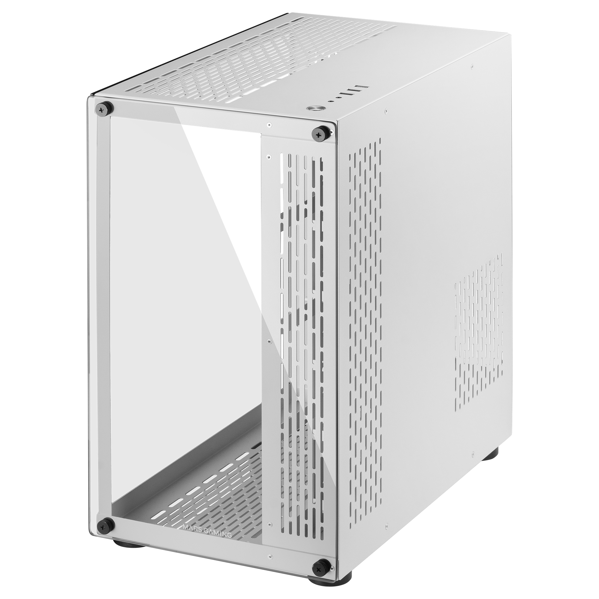 Mars Gaming MCVW PC Case XXL ATX Dual Window Tempered Glass White – image 3