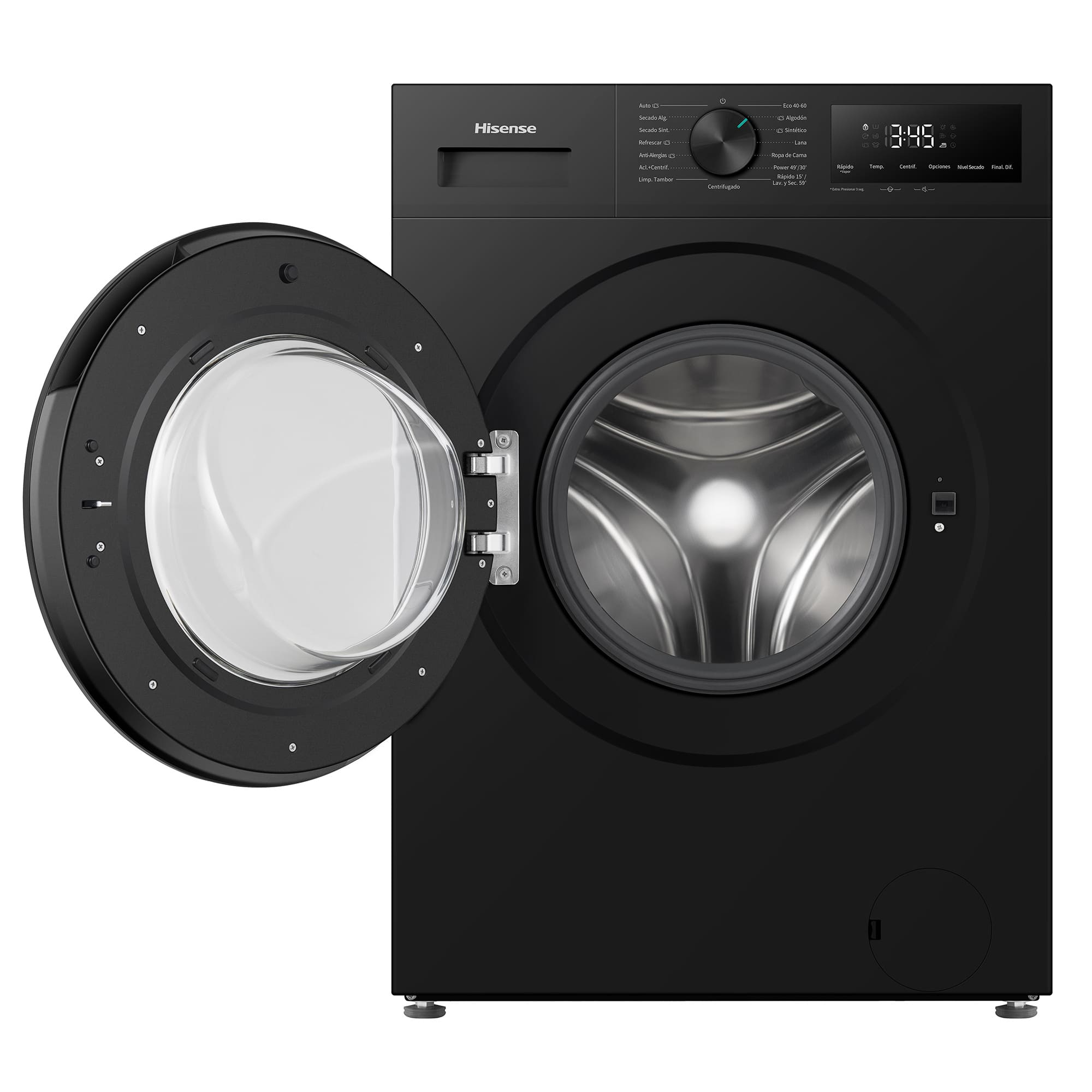Hisense WD1I1142BBL2 washer dryer Freestanding Front-load Black – image 4