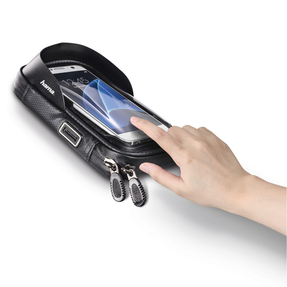Hama Multi mobile phone case Pouch case Black, Transparent – image 7