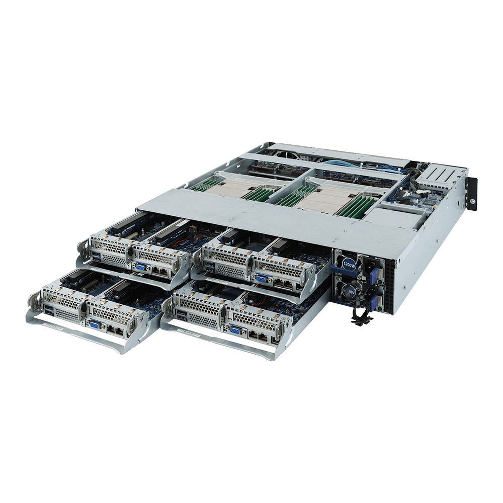 Gigabyte H242-Z10 Socket TR4 Rack (2U) Svart