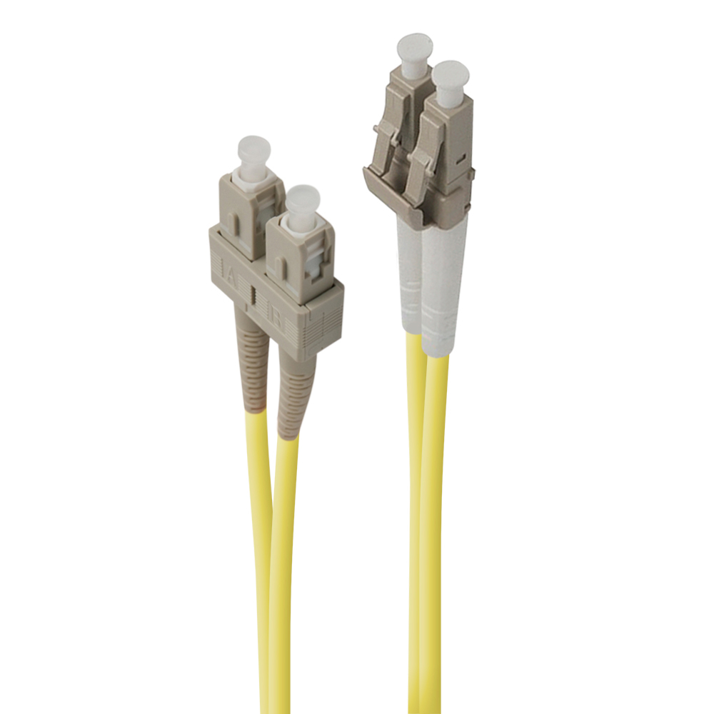 ALOGIC LCSC-0.5-OS2 cavo InfiniBand e in fibra ottica 0,5 m LC SC Giallo