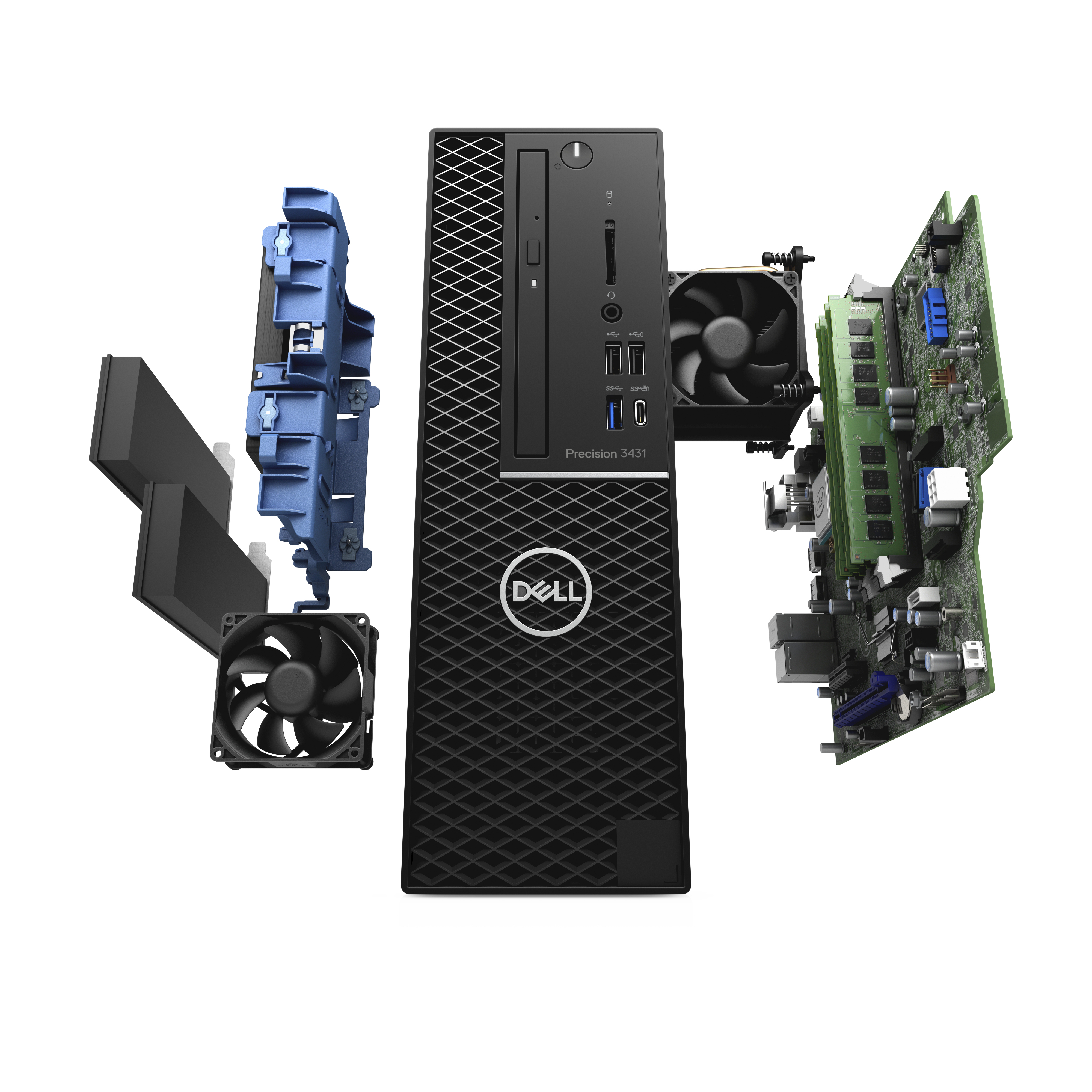DELL Precision 3431 Intel® Core™ i7 i7-9700 16 GB DDR4-SDRAM 1 TB HDD NVIDIA® Quadro® P620 Windows 10 Pro SFF Workstation Black image 5