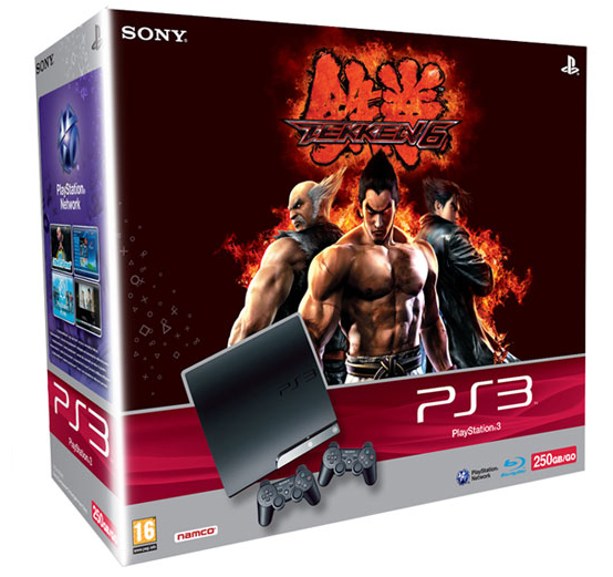 Sony Interactive Entertainment PlayStation 3 Slim 250 GB + 2 Dualshock 3 + Tekken 6 – image 1