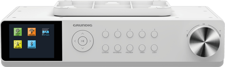 Grundig DKR 3000 BT Arbetsplats Digital Vit