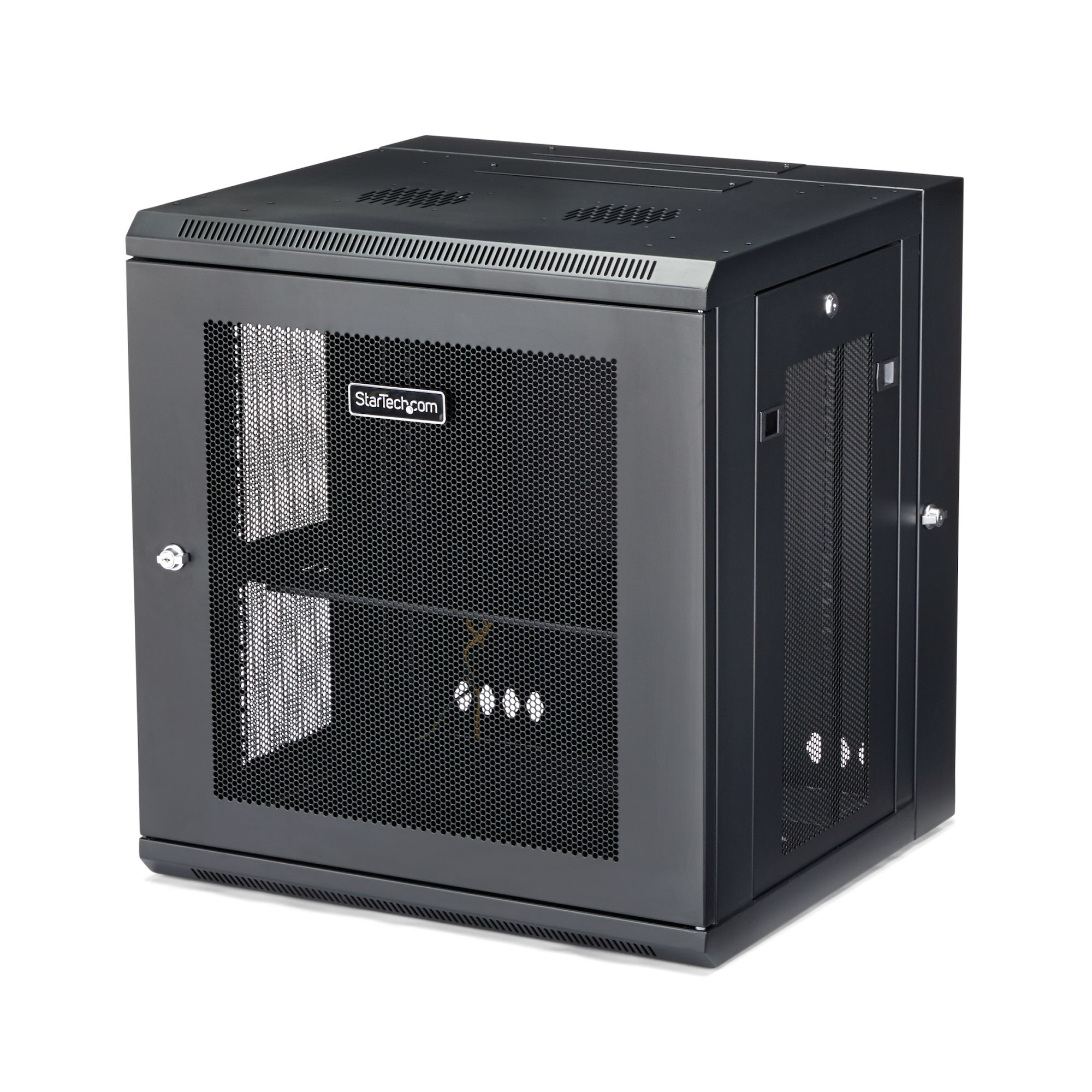 StarTech.com 4-Post 12U Wall Mount Network Cabinet with 1U Shelf