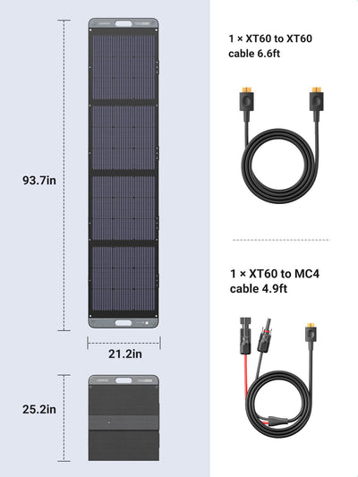 Resim Ugreen 15114 200W Monokristal Güneş Paneli