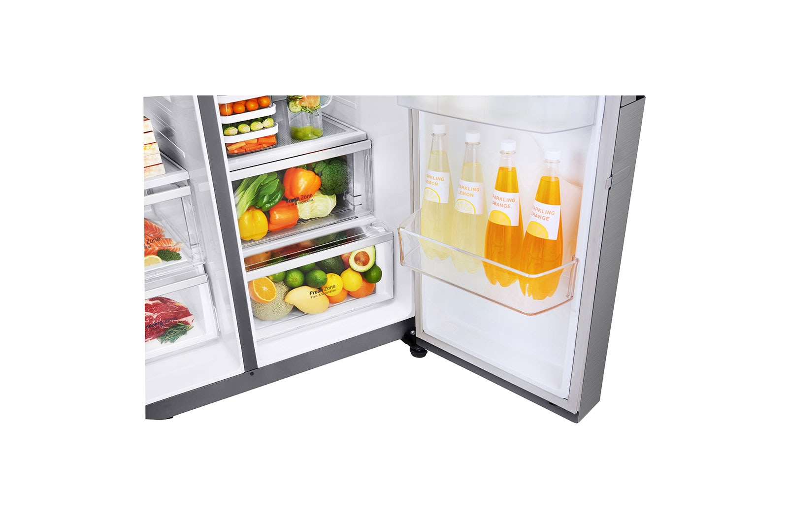 LG LS65MDP side-by-side refrigerator Freestanding Silver – image 7