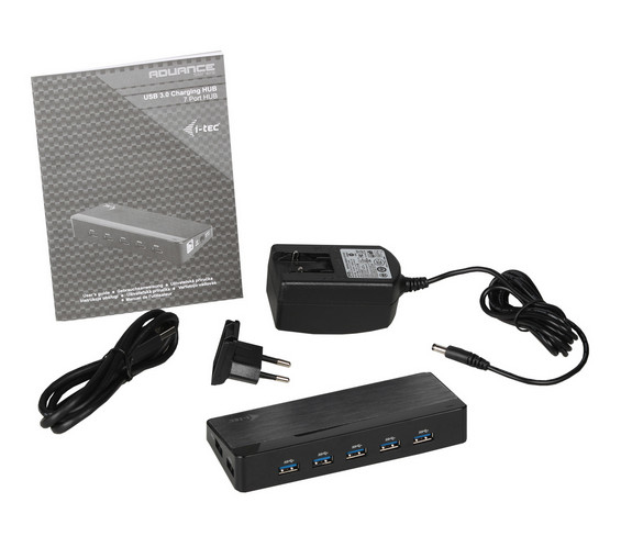 i-tec U3HUB741 interface hub 5000 Mbit/s Black – image 8