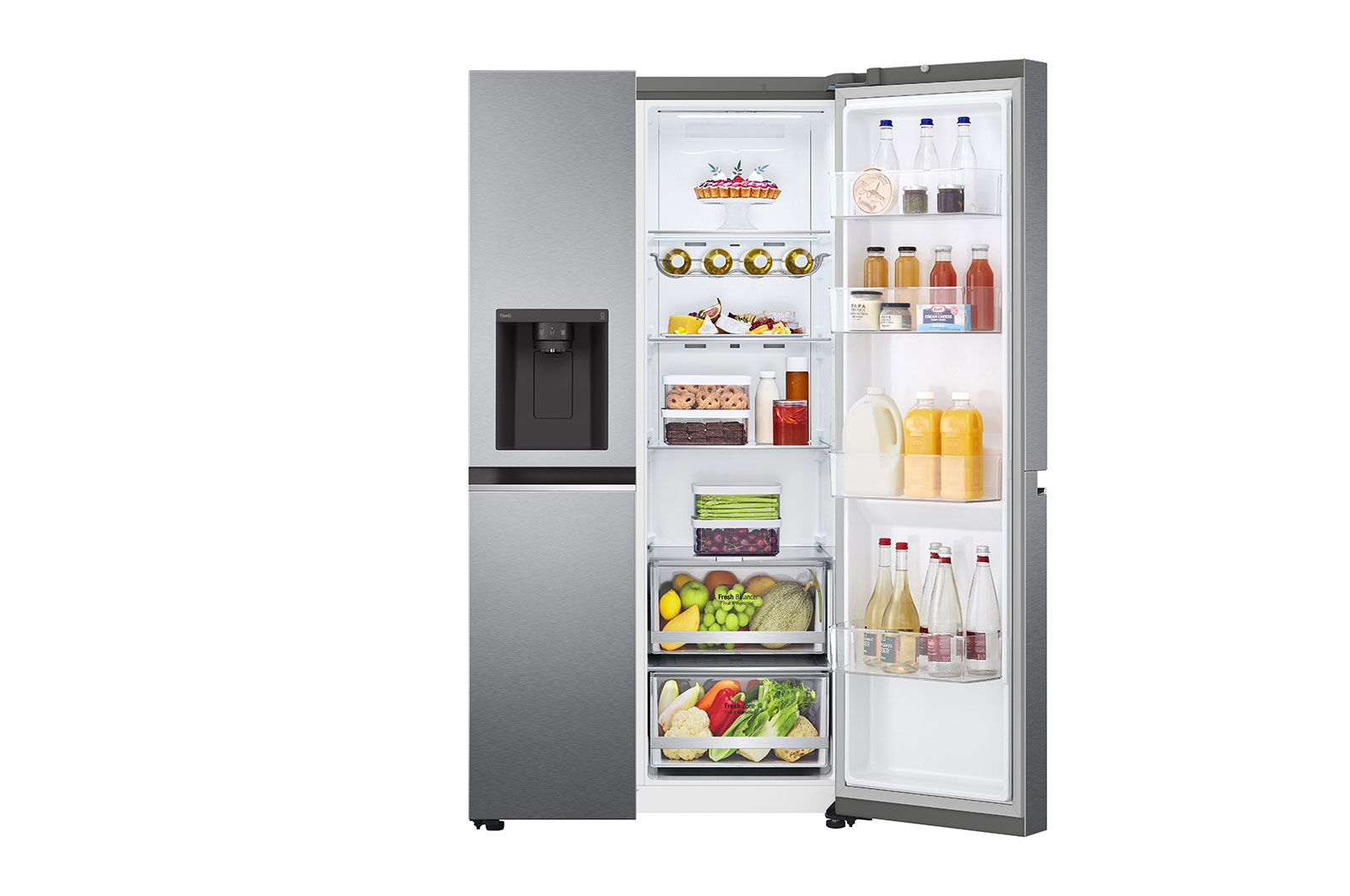 LG GSLV80DSLF side-by-side refrigerator Freestanding – image 5