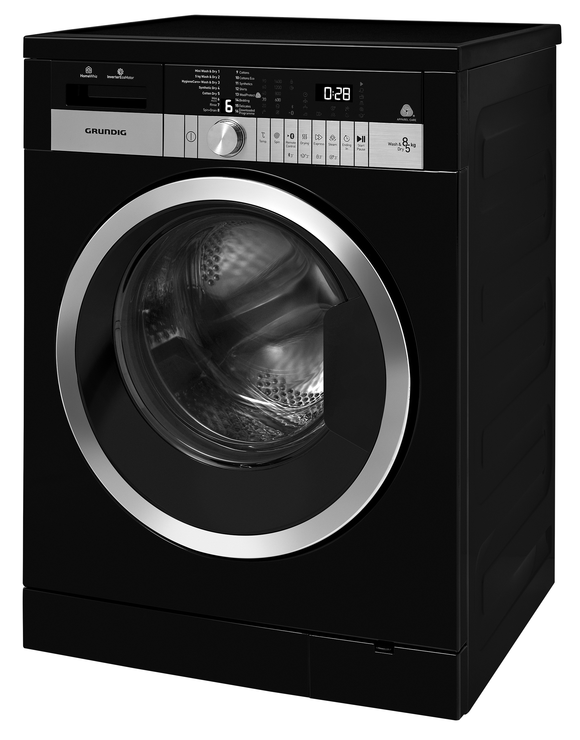 Grundig GWD38400CB washer dryer Freestanding Front-load Black – image 7