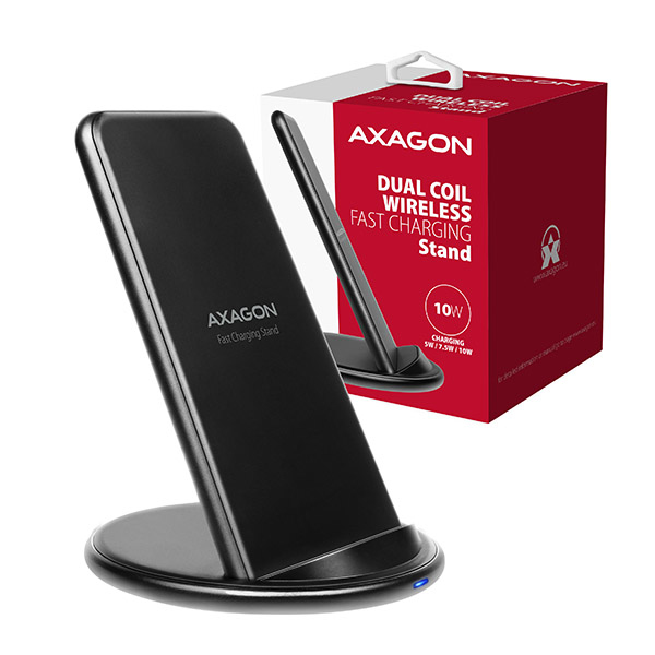 Axagon WDC-S10D mobile device charger Mobile phone, Smartphone, Tablet Black USB Wireless charging Fast charging Indoor – image 6