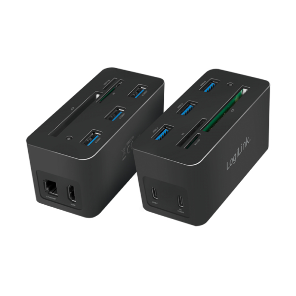 LogiLink UA0370 laptop dock/port replicator Wired USB 3.2 Gen 1 (3.1 Gen 1) Type-C Black – image 4