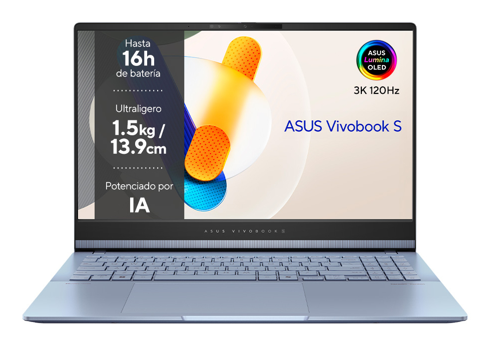 Portátil - ASUS VivoBook OLED S5506MA-MA050W Copilot+ PC, 15.6" 3K, Intel® Core™ Ultra 7-155H, 16GB RAM, 1TB SSD, Arc, Windows 11 Home - imagen 2