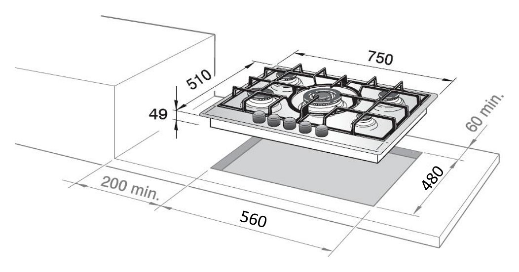 De’Longhi SLF575LX hob Stainless steel Built-in – image 2