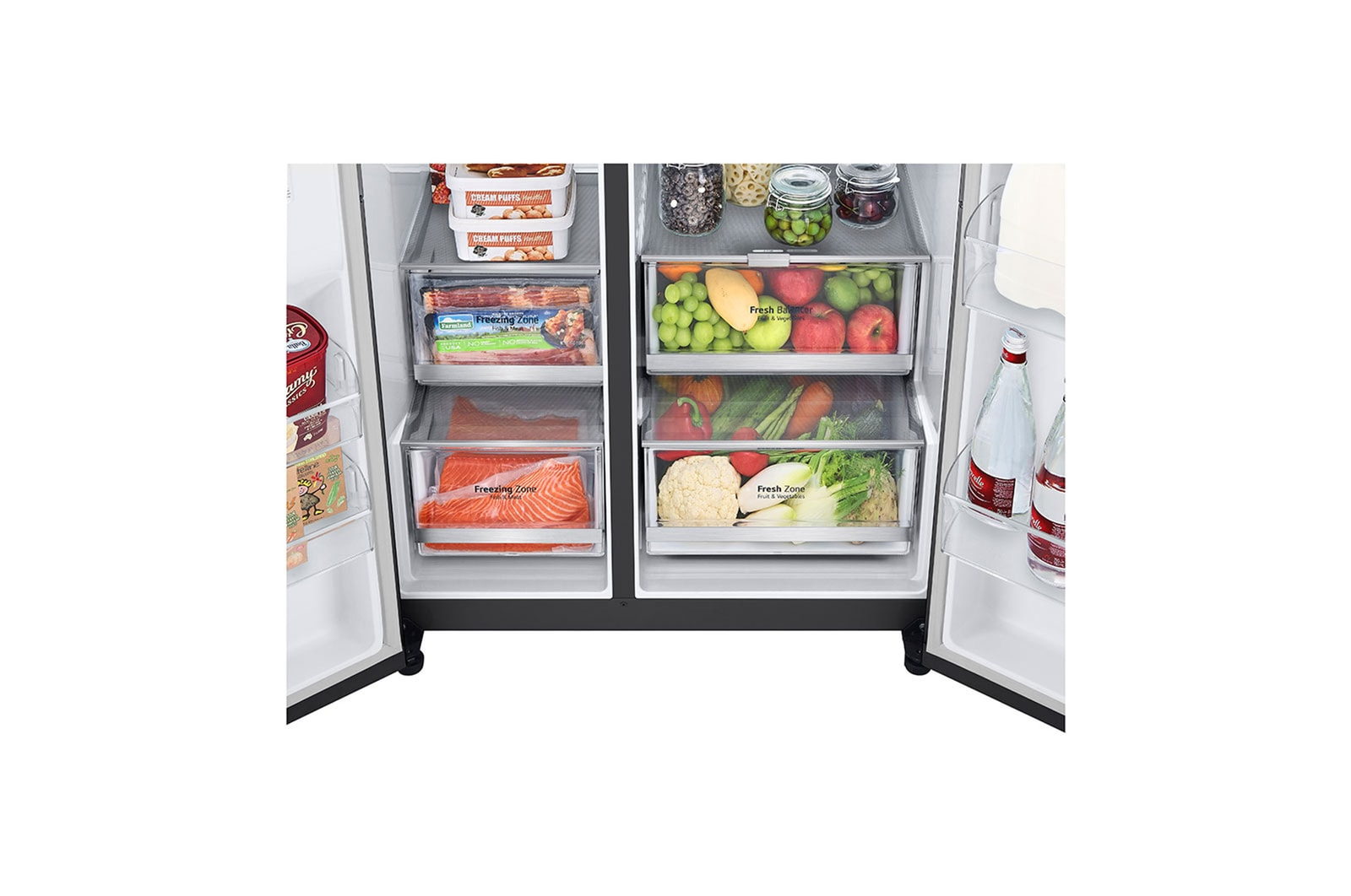 LG GSXE81EVBD side-by-side refrigerator Freestanding – image 9