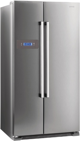 Gorenje NRS85728X side-by-side refrigerator Freestanding Metallic – image 1