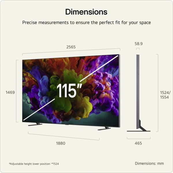 LG 115QNED93B6.AVSQ TV 2.92 m (115") 4K Ultra HD Smart TV Wi-Fi Black – image 2