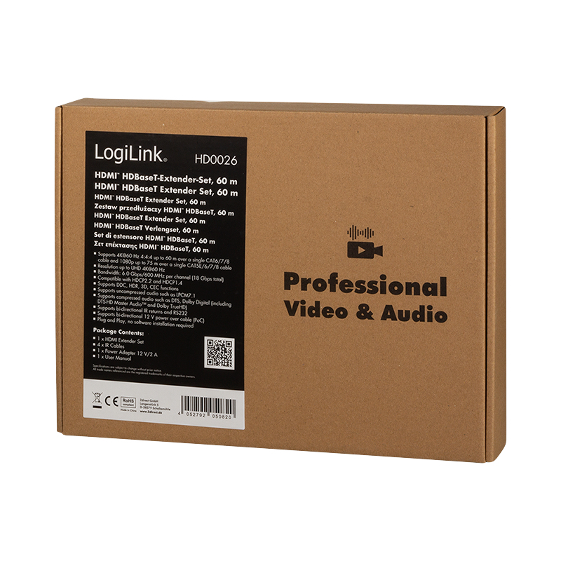 LogiLink HD0026 AV extender AV transmitter & receiver Black – image 9
