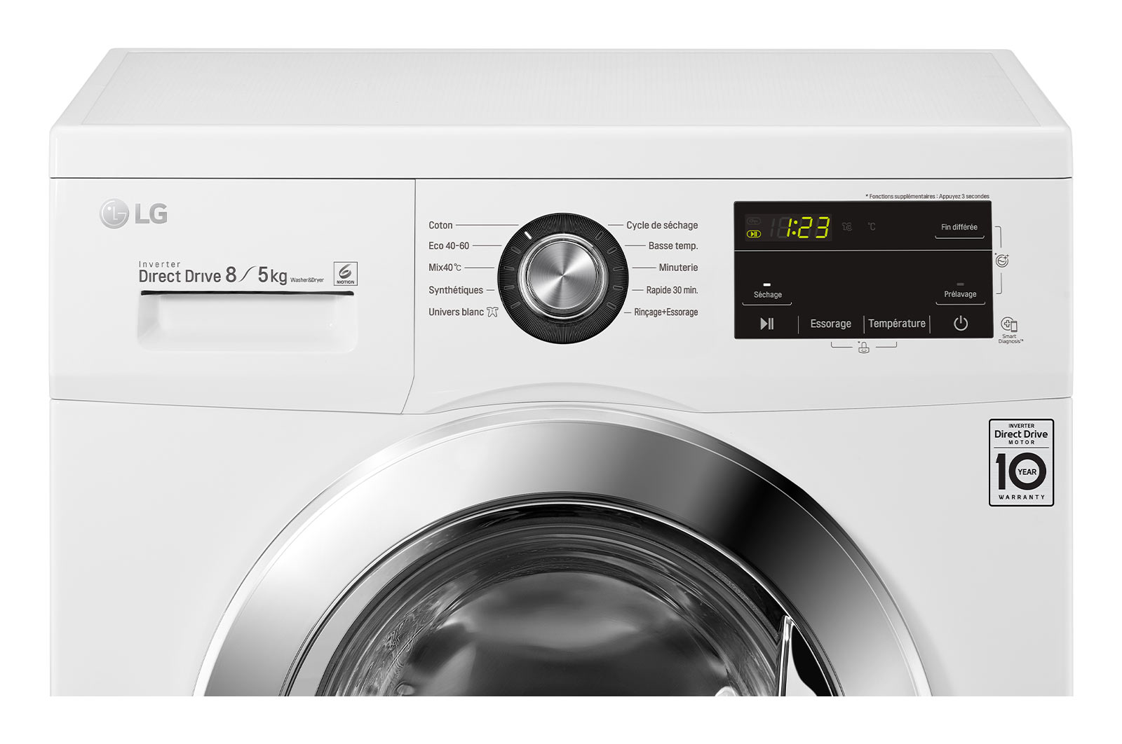 LG F854M22WR washer dryer Freestanding Front-load White – image 4