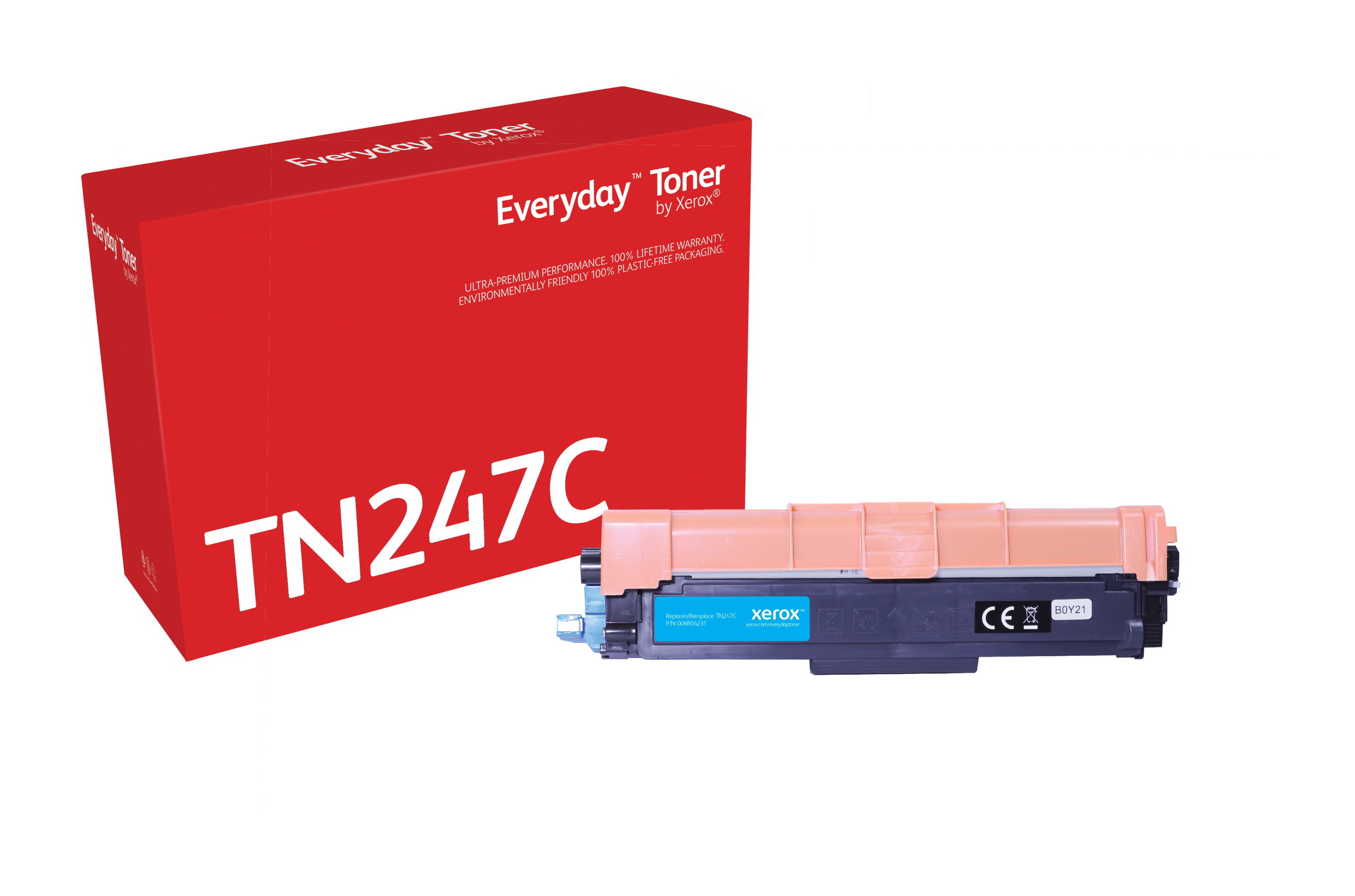 Everyday - High Yield - cyan - compatible - toner cartridge (alternative for: Brother TN247C) - for Brother DCP-L3510CDW, DCP-L3550CDW, HL-L3210CW, HL-L3230CDW, HL-L3270CDW