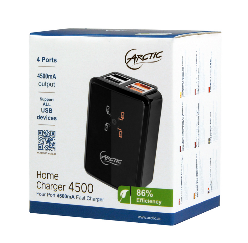 ARCTIC Home Charger 4500 - 4-Port USB Wall Charger – image 9