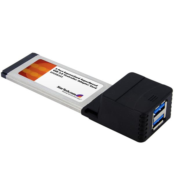 StarTech.com 2 Port ExpressCard SuperSpeed USB 3.0 Card Adapter with UASP Support – image 1