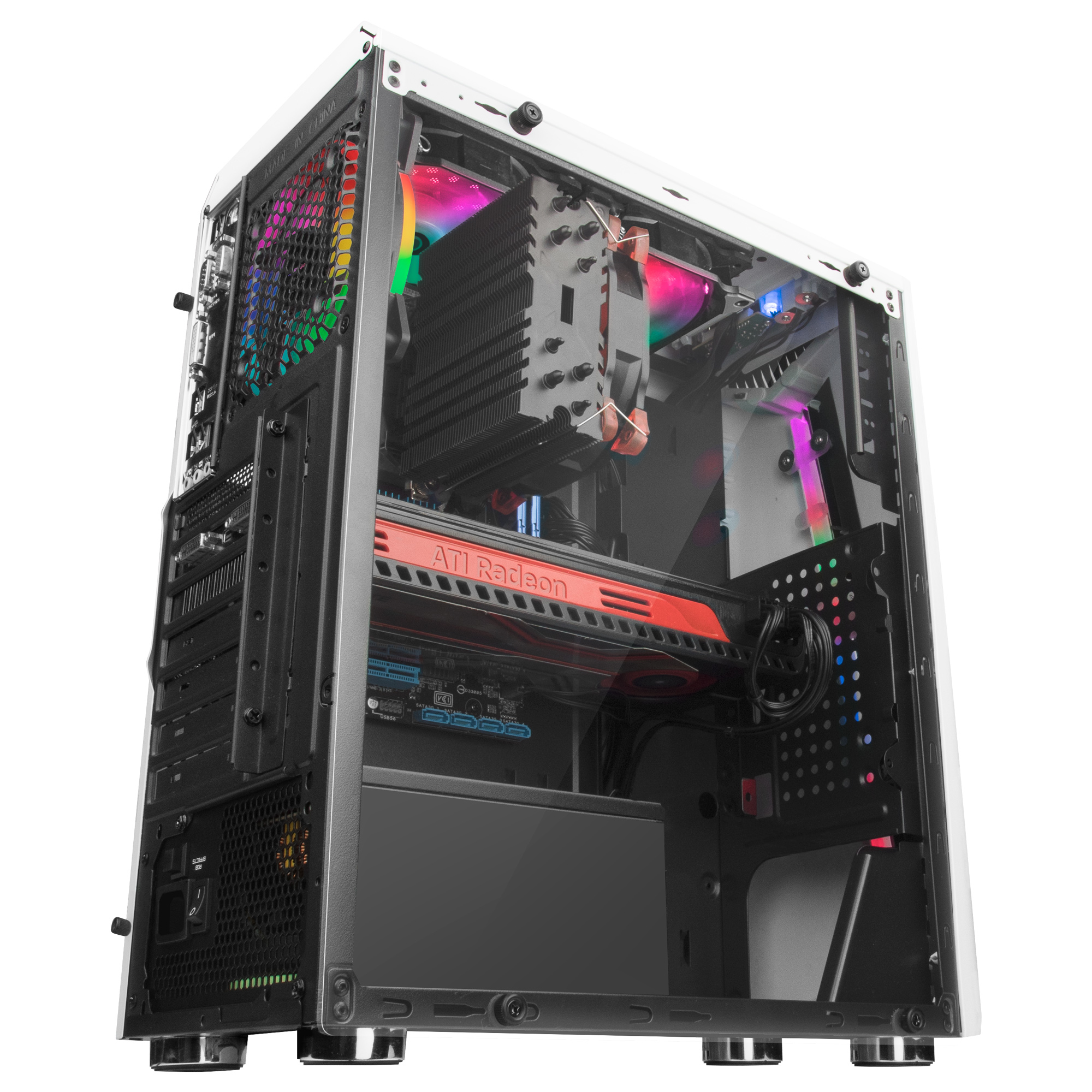 Mars Gaming MCXW computer case Tower Black, White – image 5