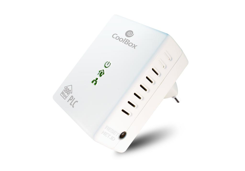CoolBox REDCOOPLC500D PowerLine network adapter 500 Mbit/s Ethernet LAN White 2 pc(s) – image 2