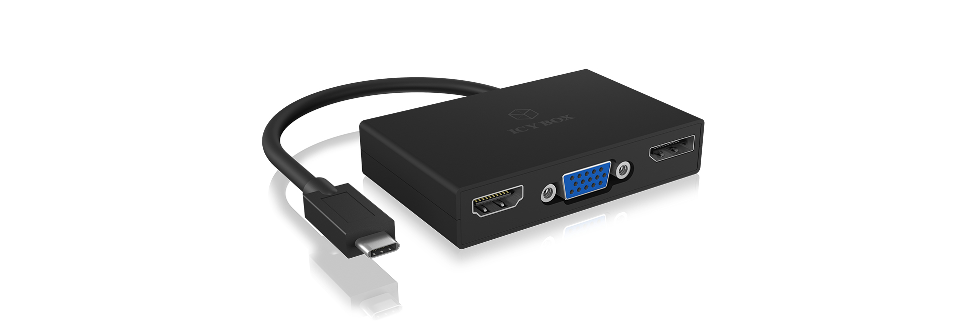 ICY BOX IB-DK2104-C Black