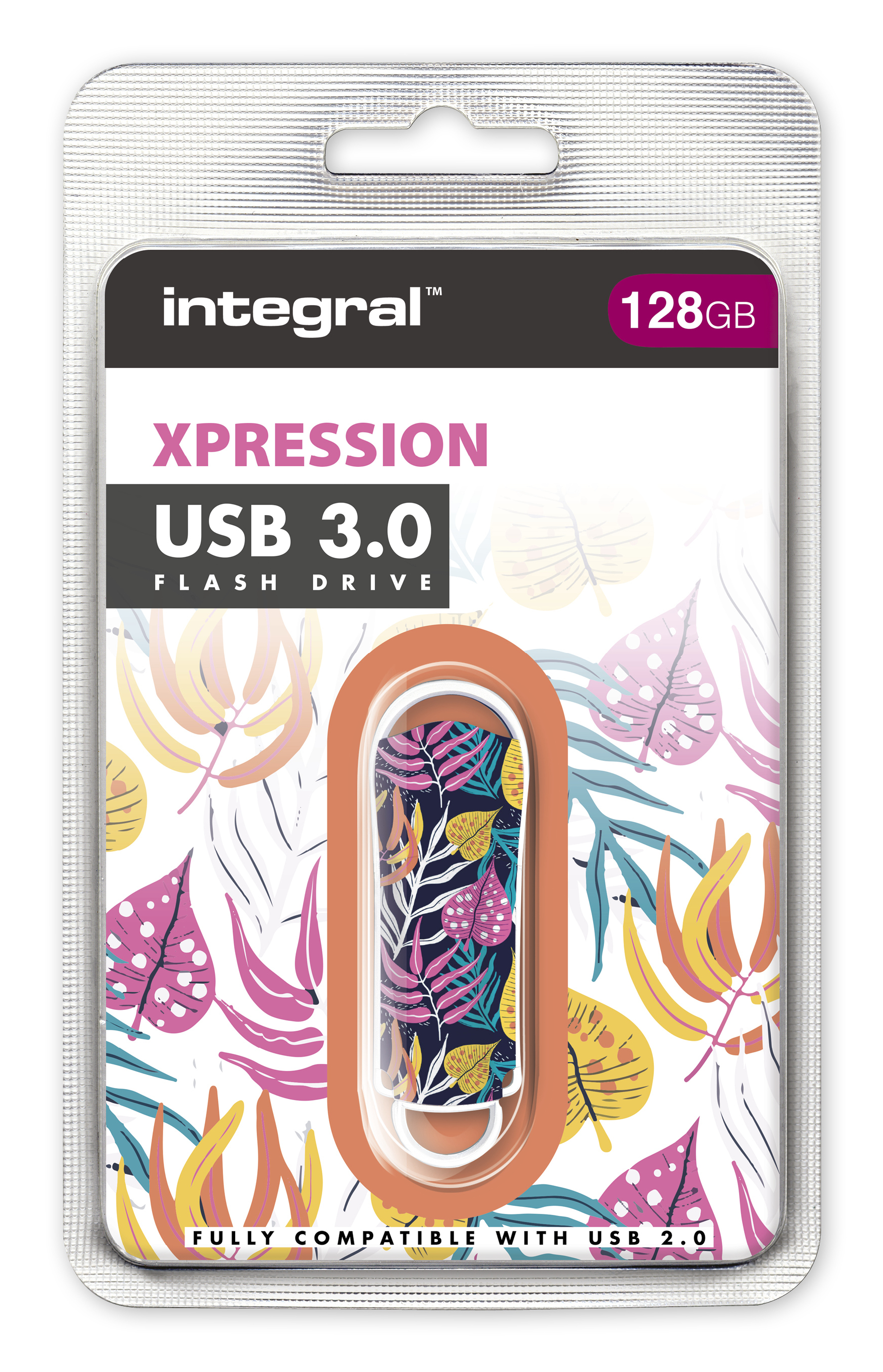 Integral 128GB USB3.0 DRIVE XPRESSION LEAVES – image 2