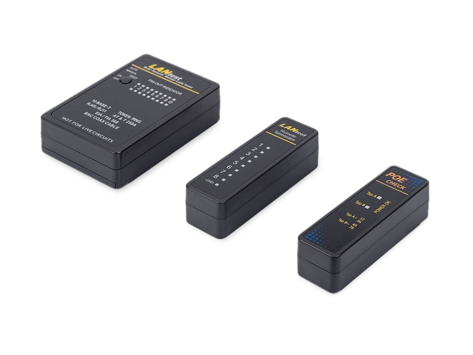 Netzwerkkabeltester, RJ45, BNC, PoE