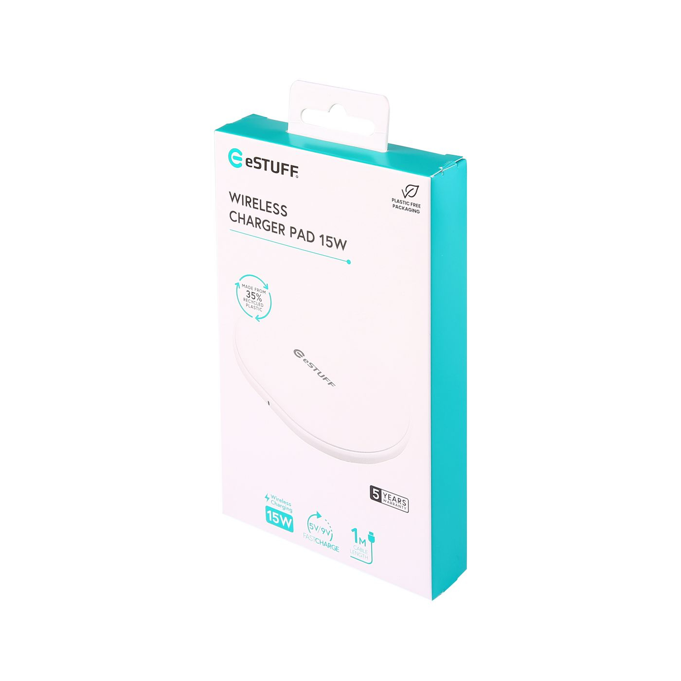 eSTUFF ES638003 mobile device charger Smartphone White USB Wireless charging Indoor – image 3