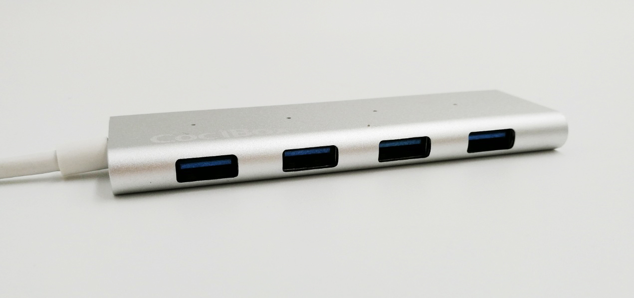 CoolBox COO-HUC4U3 interface hub USB 3.2 Gen 1 (3.1 Gen 1) Type-C 5000 Mbit/s Aluminium – image 2