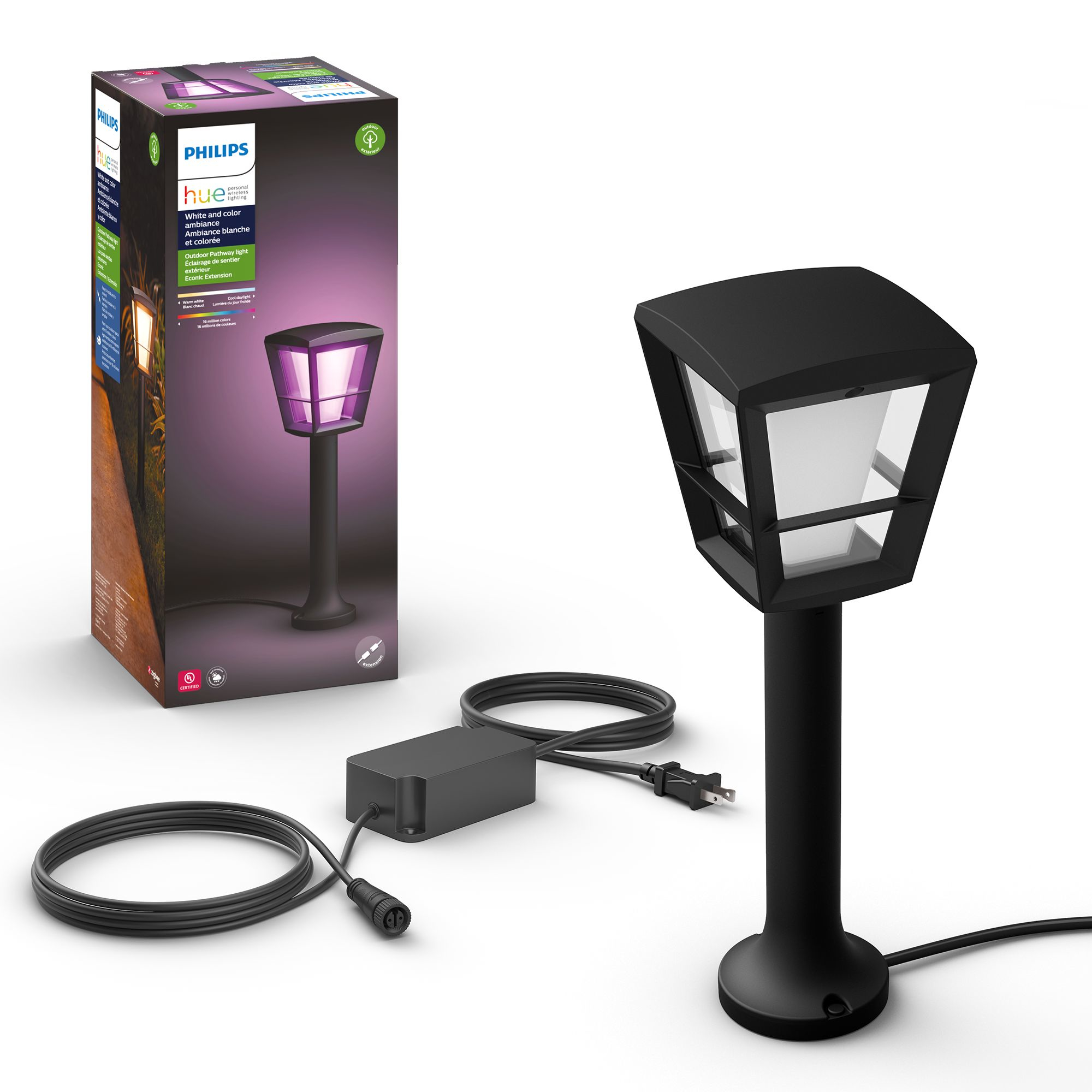 Philips by Signify Philips Hue White and colour ambience 1736530VN Smart pedestal/post lighting Bluetooth/Zigbee – image 8